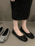 Sequin Shoes Flat