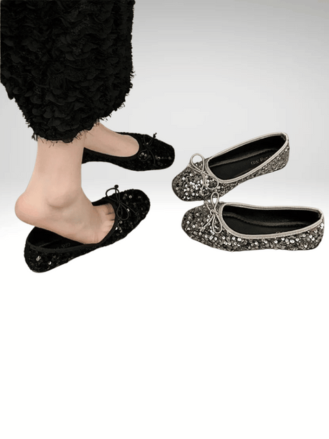 Sequin Shoes Flat