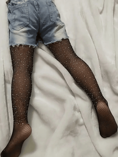 Kid's Rhinestone Tights