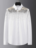 White Men's Sequin Shirt