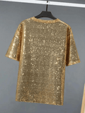 Gold Men Sequin Shirt