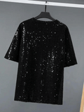 Black Men Sequin Shirt