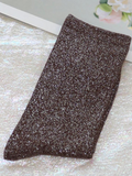 Sequin Socks Brown