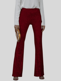 Pant Slim With Sequins Red