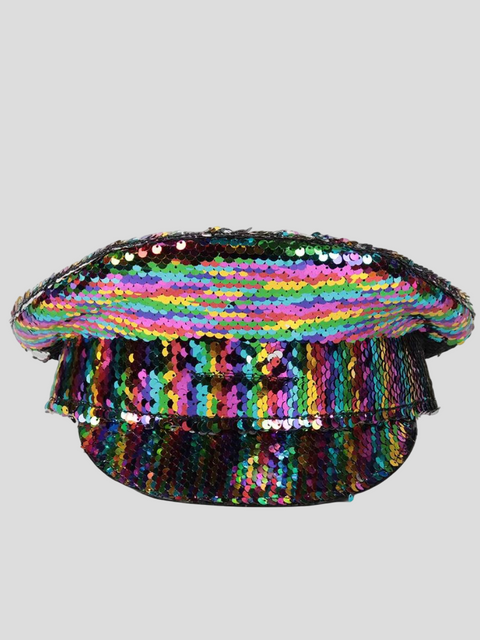 Sequin Captain Hat Women