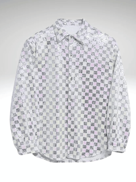 Men's Sequin Dress Shirt