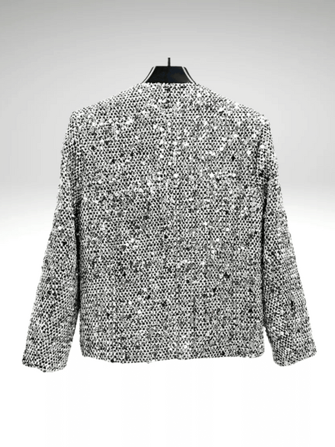 Mens Grey Sequin Jacket