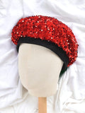 Red Sequin Beret