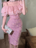 Sequin Dress Pink