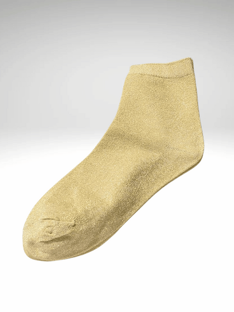 Gold Socks With Glitter