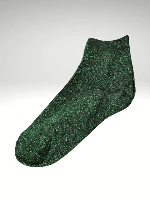 Green Socks With Glitter