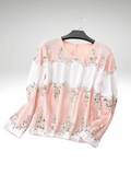 Pink Women's Sequin Blouse