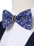 Sequin Bow Tie Blue