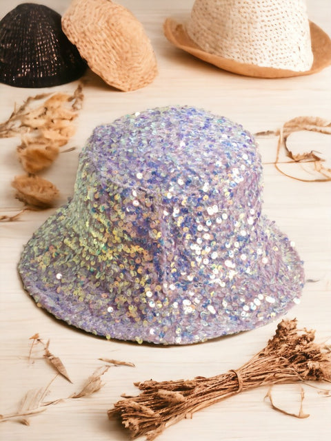 Glitter Bucket Hat Pink