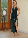 Emerald Green Prom Dress Glitter