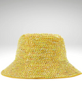 Yellow Rhinestones Bucket Hat