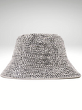 Silver Rhinestones Bucket Hat