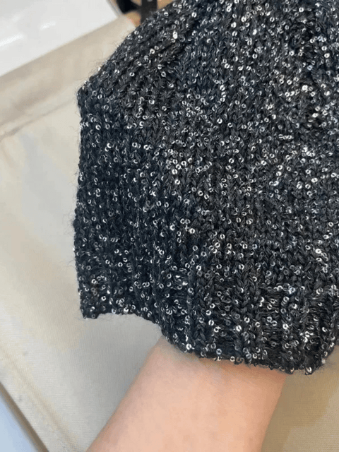 Black Beanie Sequin