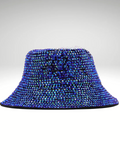 Blue Rhinestones Bucket Hat