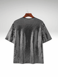 Mens Silver Sequin Shirt