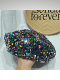 Multicolor Sequin Beret Hat Women