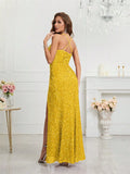 Yellow Sequin Dress