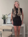 Moovie Black Sequins Dress