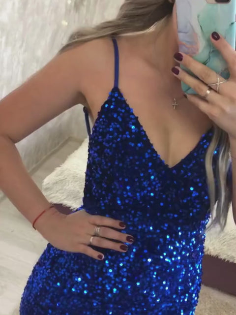 moovie Royal Blue Sequin Dress