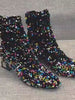 Moovie Rainbow Sequin Boots