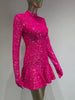 Moovie Hot Pink Sequin Dress